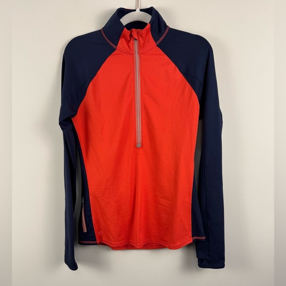 Athleta Colorblock Running Wild Half-Zip Jacket - Picture 1 of 6